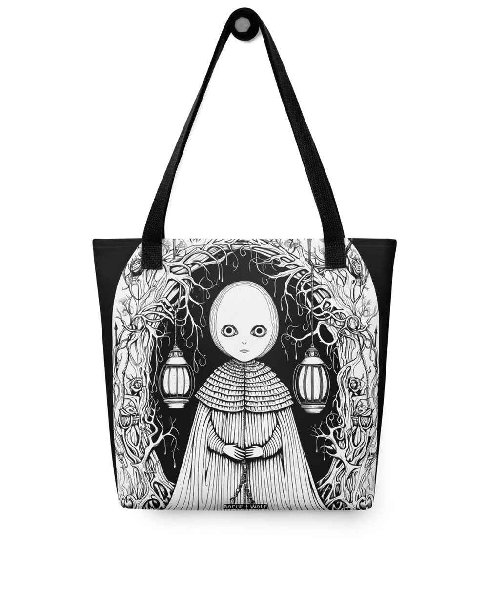 Feeling Lost Vegan Tote Bag - Goth Accessories Witchy Alt Style Large Foldable Tote for All