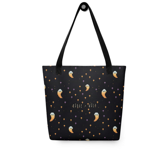 Stargazin' Spectres Tote for Women - Dark Academia Witchy Large Foldable Bag for Uni Work Grocery Goth Gifts