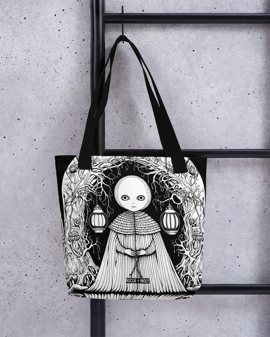 Feeling Lost Vegan Tote Bag - Goth Accessories Witchy Alt Style Large Foldable Tote for All