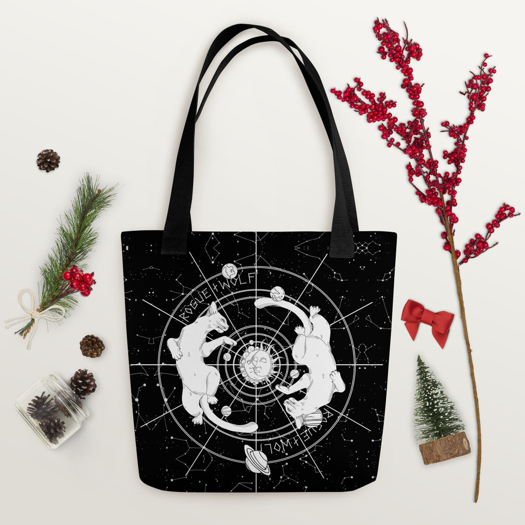 Purr Nebula Tote Bag
