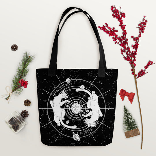 Purr Nebula Tote Bag