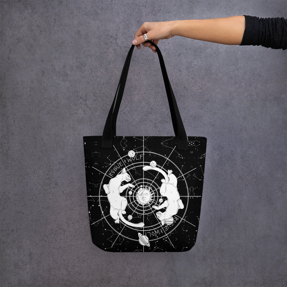 Purr Nebula Tote Bag