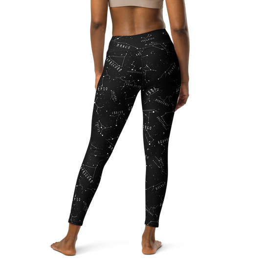 Stellar Leggings - Vegan UPF 50+ Protection Dark Academia Goth Yoga Activewear Occult Witchy Leisurewear