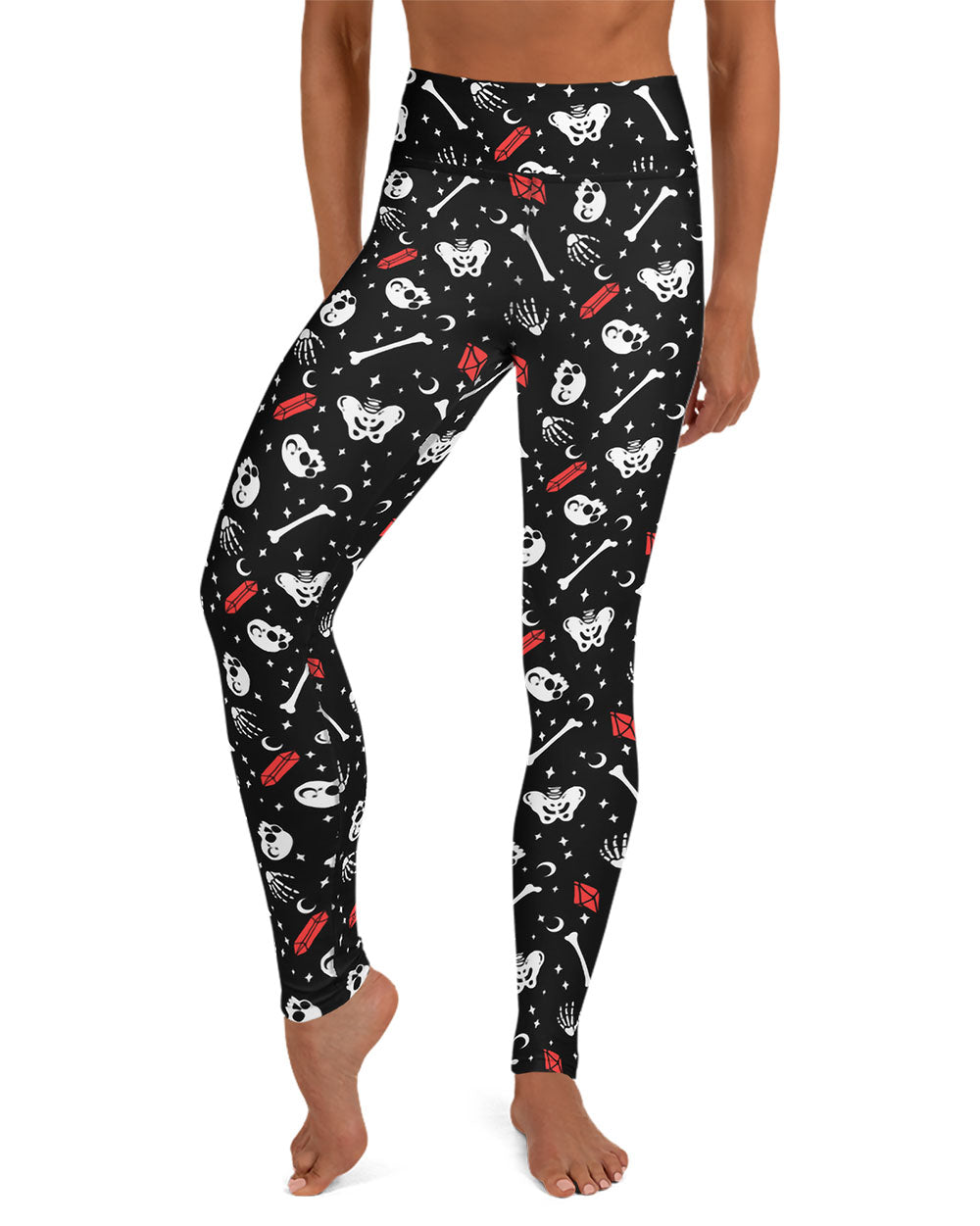 Skulls & Crystals Yoga Leggings