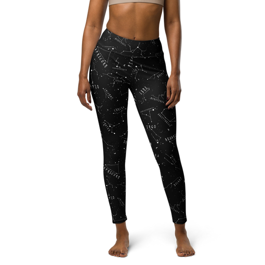 Stellar Leggings - Vegan UPF 50+ Protection Dark Academia Goth Yoga Activewear Occult Witchy Leisurewear