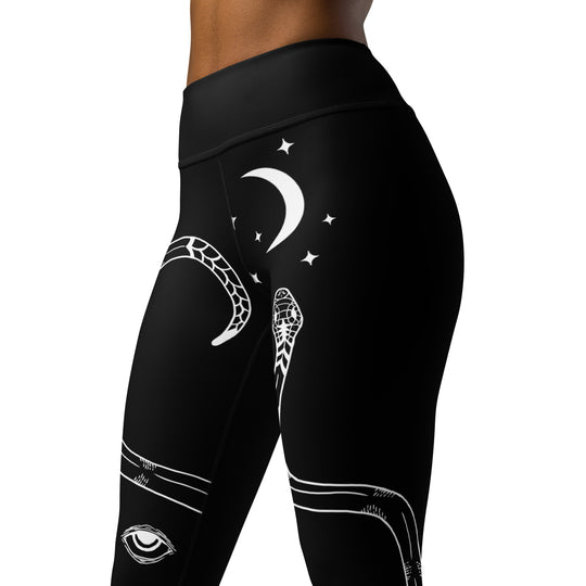 Serpent Summoner Leggings - Vegan UPF 50+ Protection Dark Academia Goth Yoga Activewear Occult Witchy Leisurewear