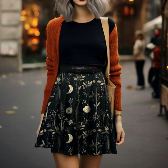 Twilight Garden Skater Skirt