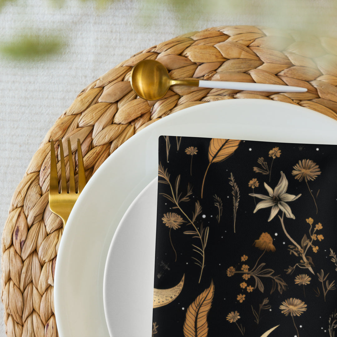 Moonlit Botanica Cloth Napkin Set