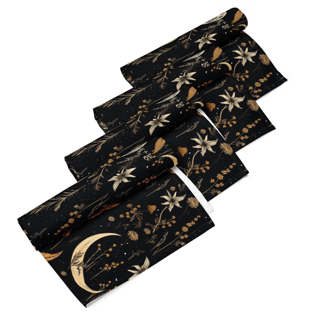 Moonlit Botanica Cloth Napkin Set