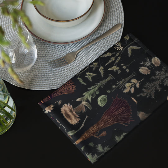 Witches' Broomsticks Cloth Napkin Set