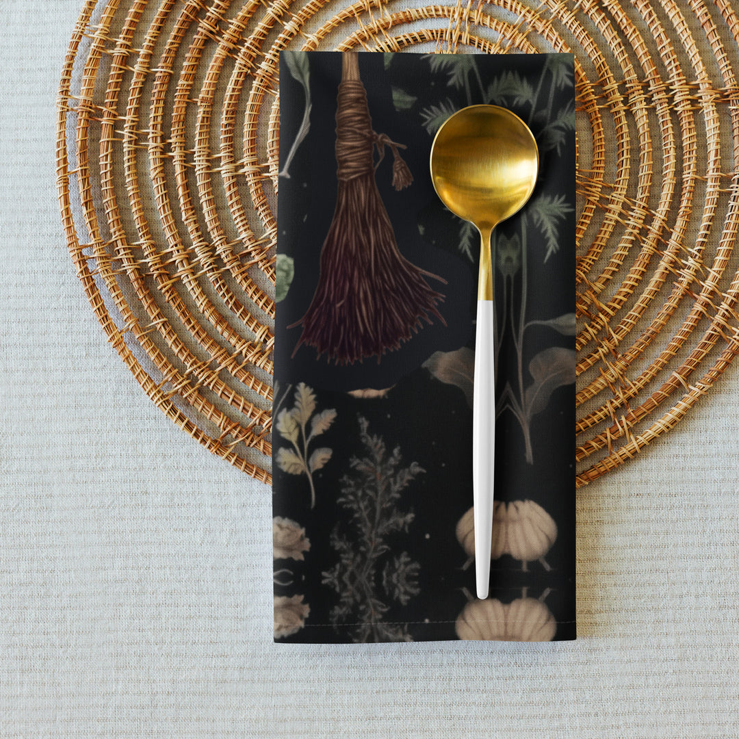 Witches' Broomsticks Cloth Napkin Set