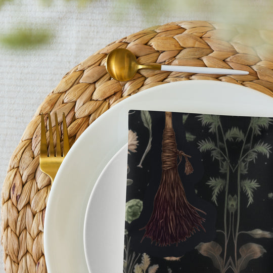 Witches' Broomsticks Cloth Napkin Set