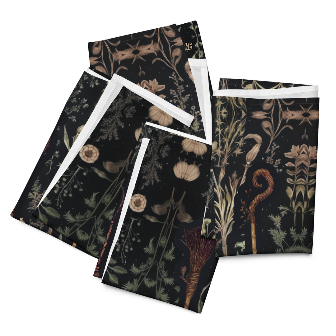 Witches' Broomsticks Cloth Napkin Set