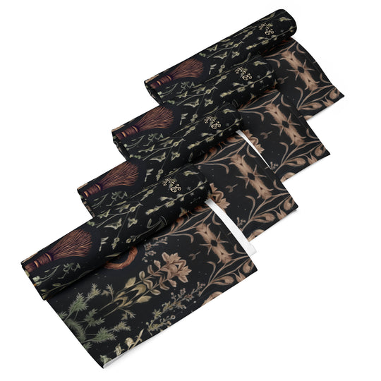 Witches' Broomsticks Cloth Napkin Set