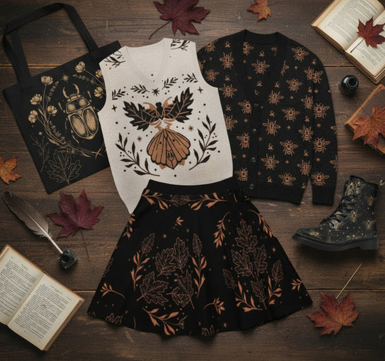 Beige Mothblossom Knitted Vest