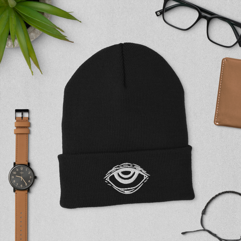 Third Eye Beanie - Unisex Grunge Vegan Knit Hat Alternative Fashion Accessories Alt Style Dark Academia Hats