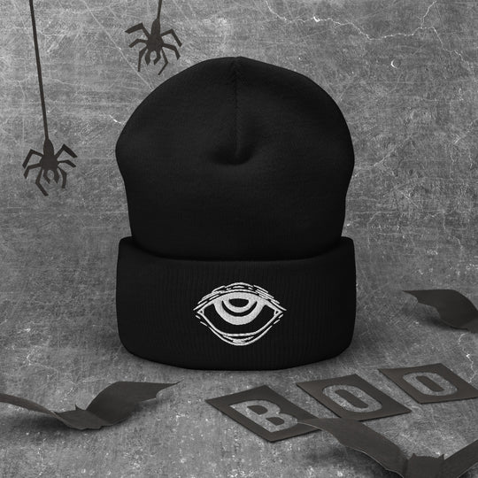 Third Eye Beanie - Unisex Grunge Vegan Knit Hat Alternative Fashion Accessories Alt Style Dark Academia Hats