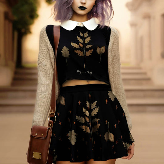 Autumn Memoir Skater Skirt