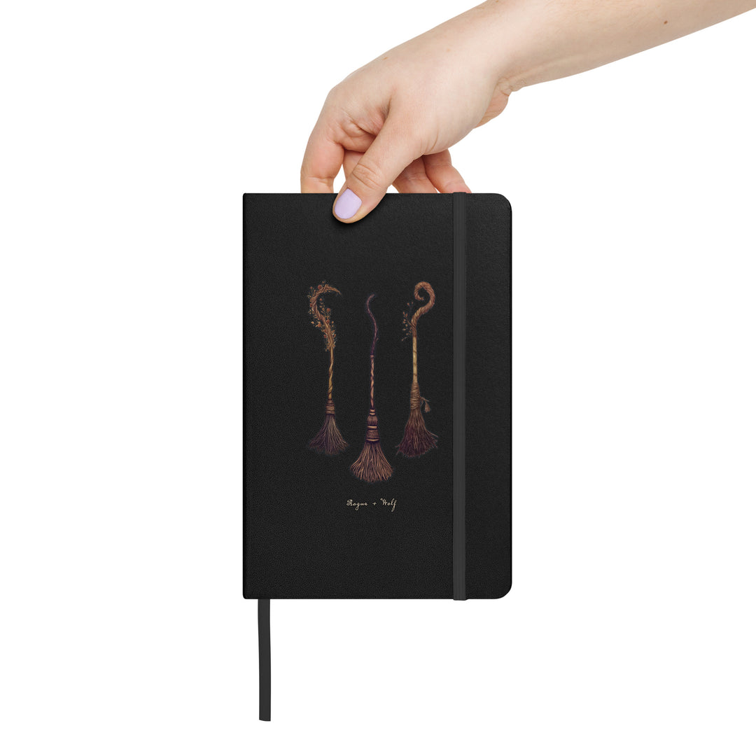 Witches' Broomsticks Hardcover Notebook