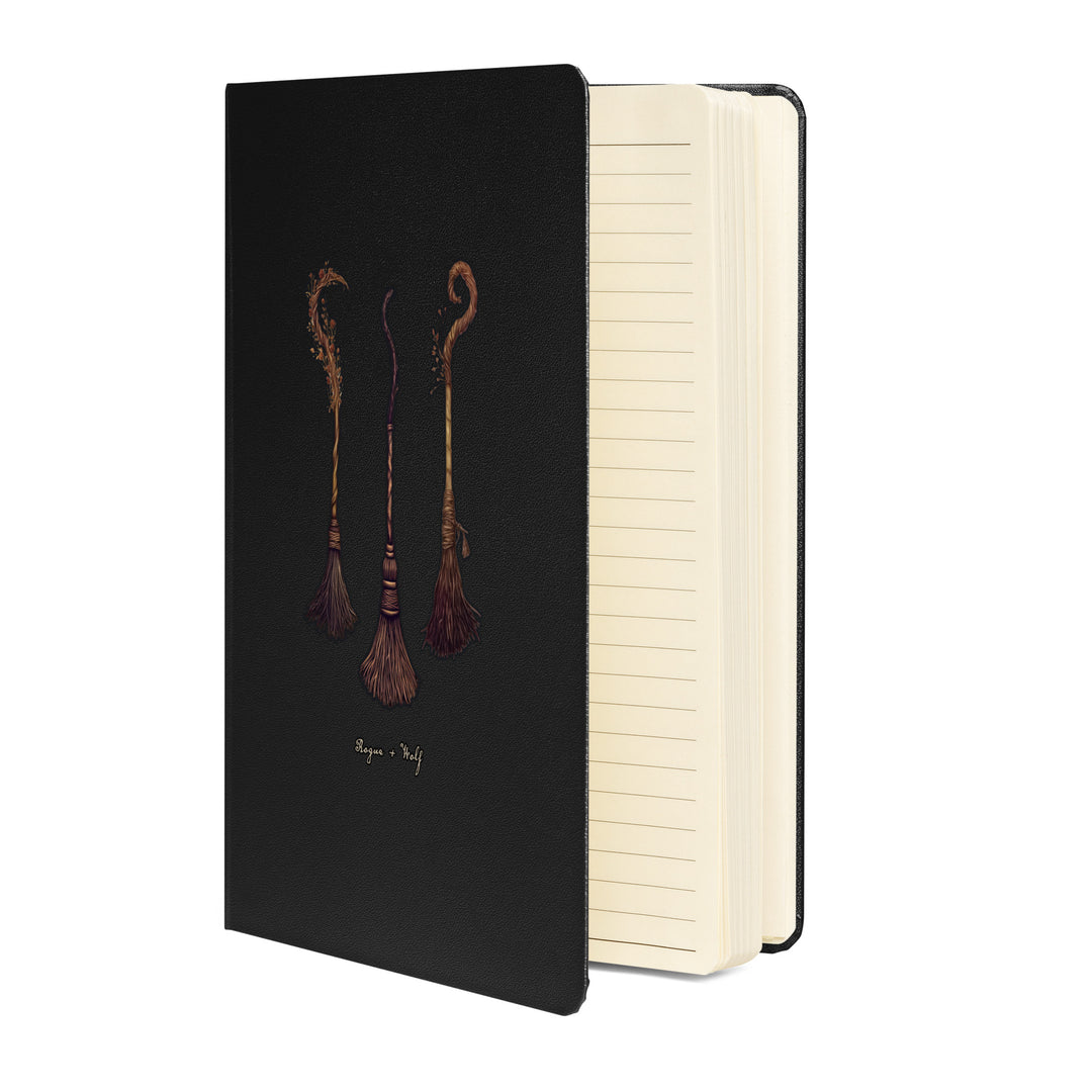 Witches' Broomsticks Hardcover Notebook