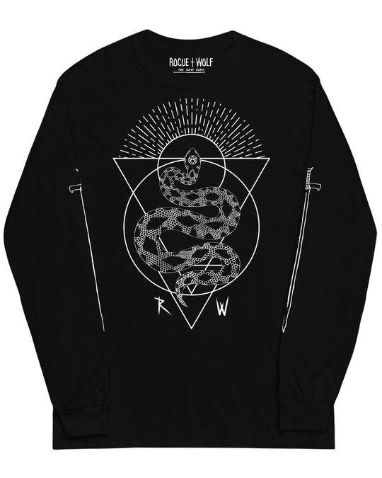 Rebirth Long Sleeve Top - Grunge Aesthetic Vegan T-Shirt Alt Goth Unisex Tee Dark Academia Pagan Gothic Style
