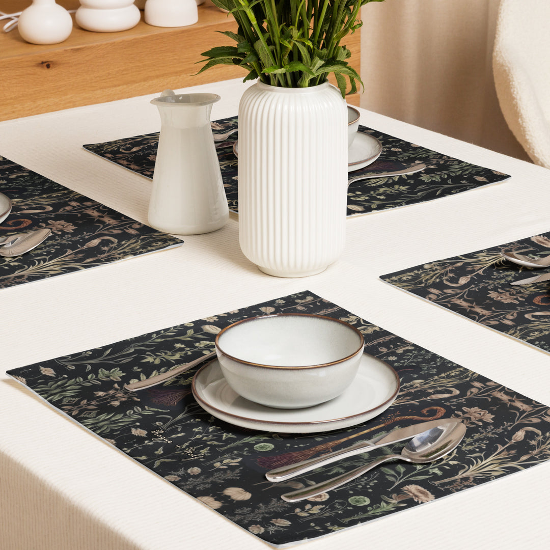 Witches' Broomsticks Placemat Set