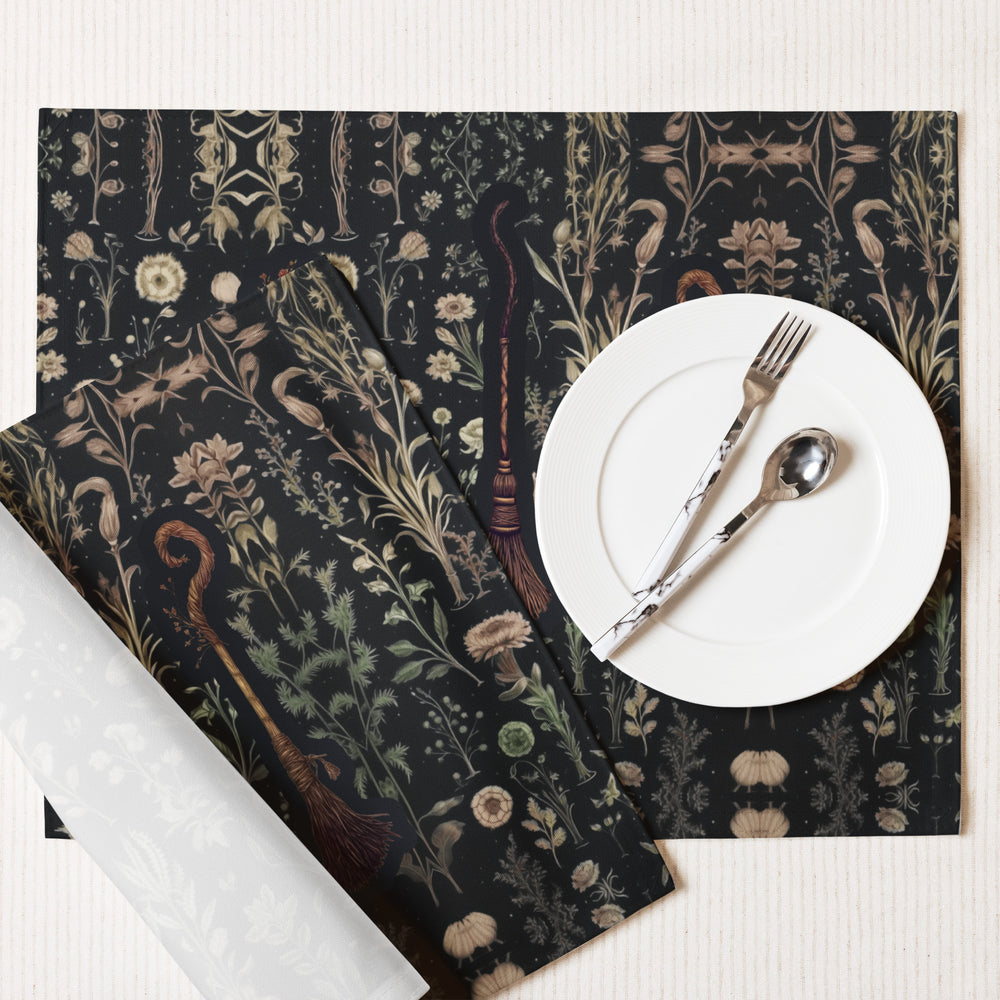 Witches' Broomsticks Placemat Set