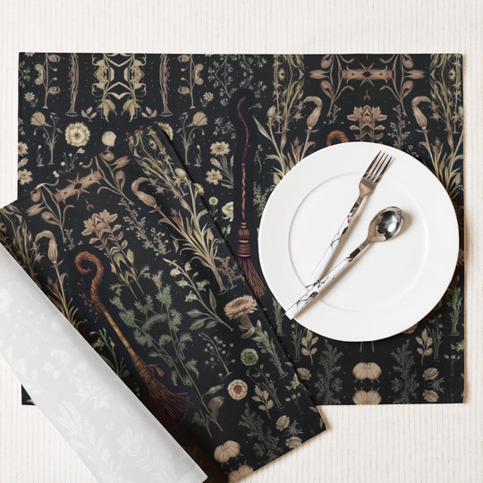 Witches' Broomsticks Placemat Set