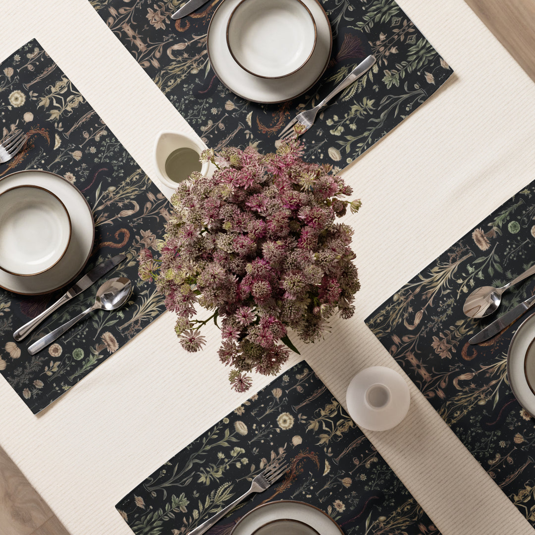Witches' Broomsticks Placemat Set