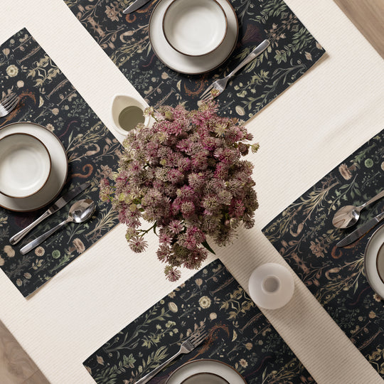 Witches' Broomsticks Placemat Set