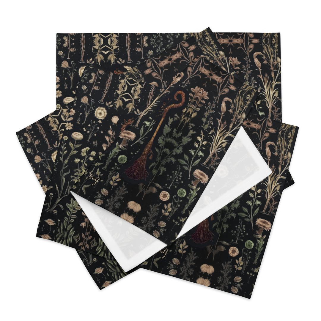 Witches' Broomsticks Placemat Set