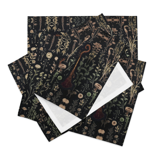 Witches' Broomsticks Placemat Set