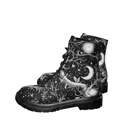 Black Waning Tree Boots