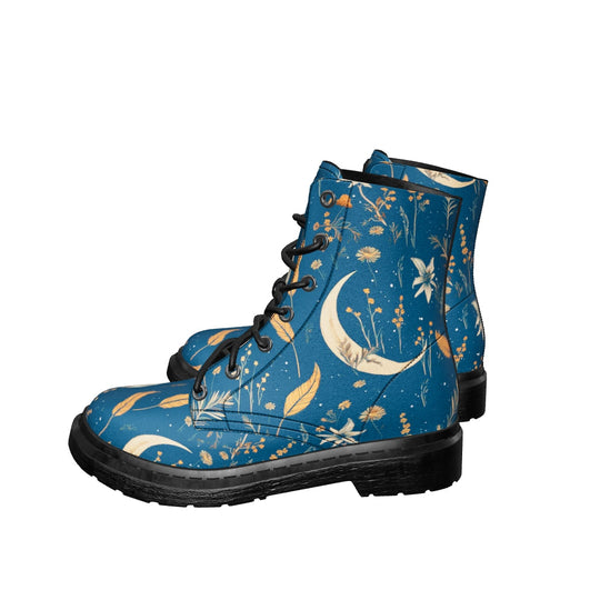 Blue Moonlit Botanica Boots