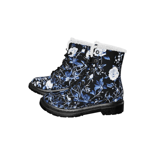 Blue Rose Romance Winter Boots
