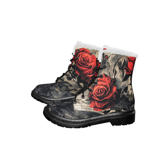 Crimson Thorns Winter Boots