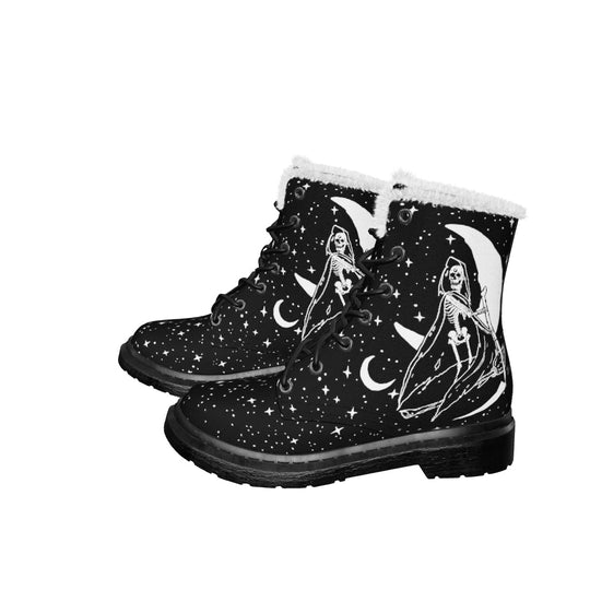 Death Tarot Winter Boots