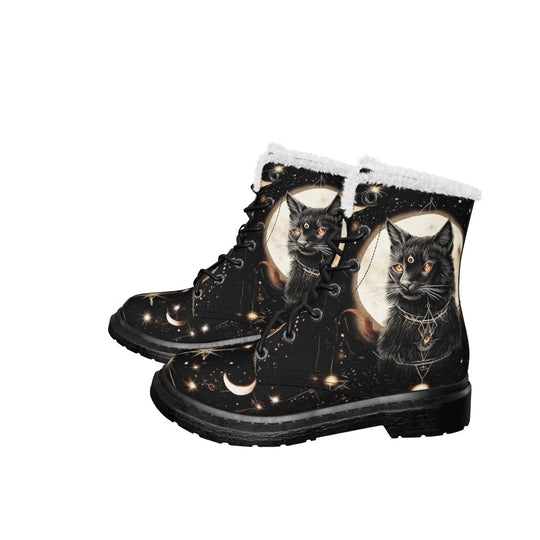 Midnight Cat Winter Boots