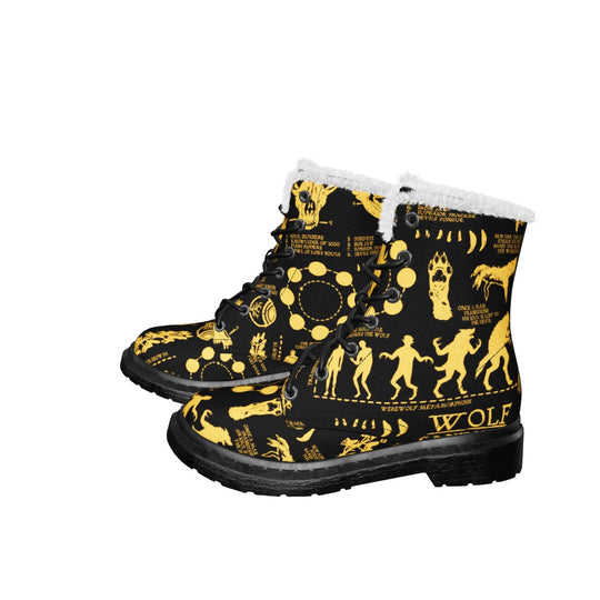 Nightgold Wolf Study Winter Boots