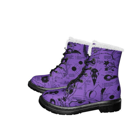 Purple Raven Study Winter Boots