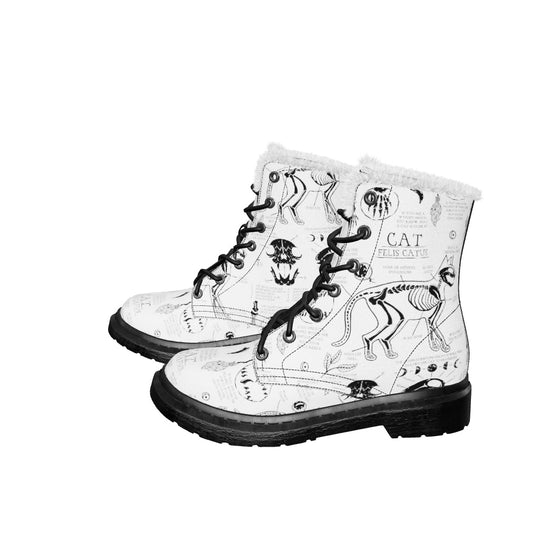 White Cat Study Winter Boots