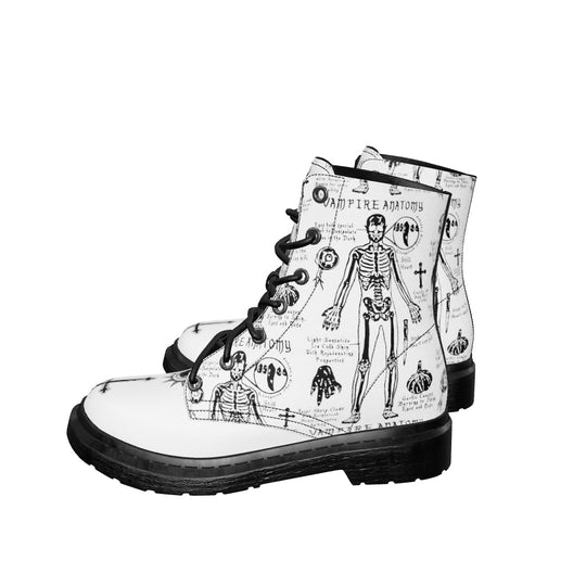 White Vampire Study Boots