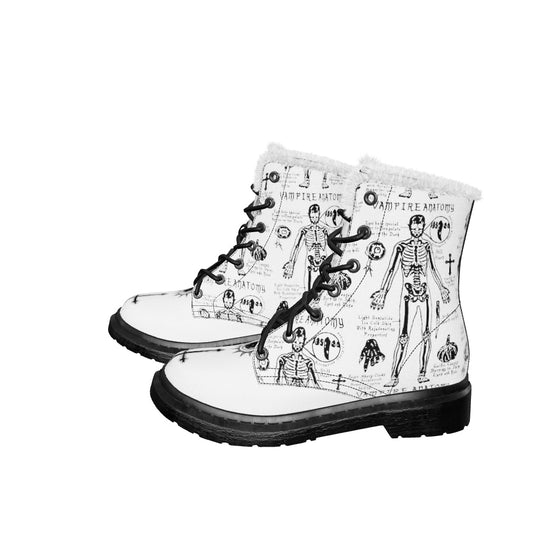 White Vampire Study Winter Boots