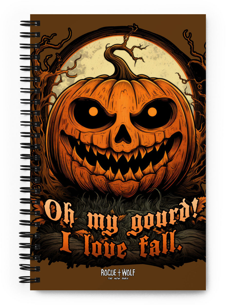 OMG! Spiral Notebook - Gothic Stationery for Home Office School & College Cute Spooky Journal For Women Halloween Gifts