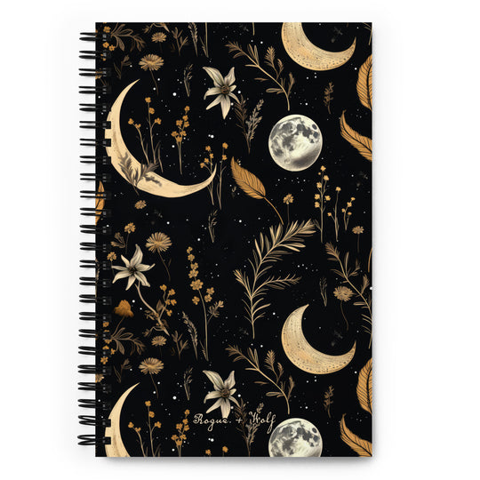 Moonlit Botanica Spiral Notebook