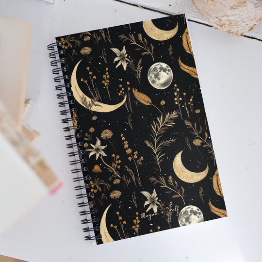 Moonlit Botanica Spiral Notebook