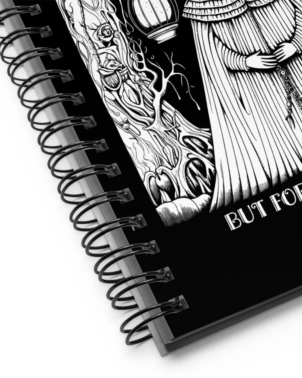 Lost in the Afterlife Spiral Notebook - Gothic Journal for Women Spooky Stationery Halloween Gifts