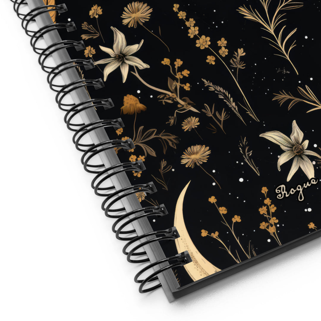 Moonlit Botanica Spiral Notebook