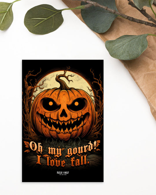 OMG! Postcard - Gothic Stationery Spooky Mailing Halloween Postcard Posting Scary Goth Card Halloween Gifts