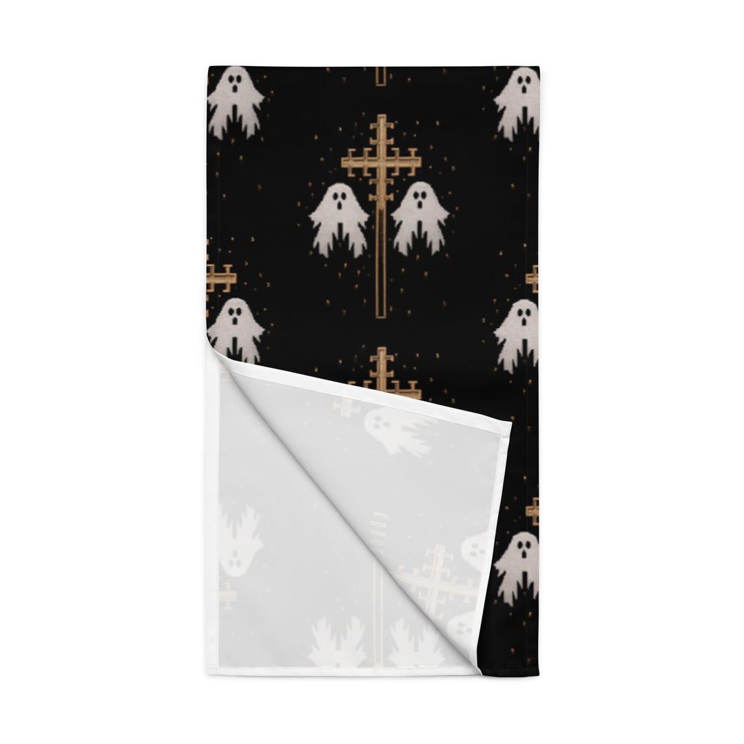 Holy Spirits Table Runner - Witchy Home Decor - Gothic Kitchen Cute Ghosts Table Setup - Goth Gifts